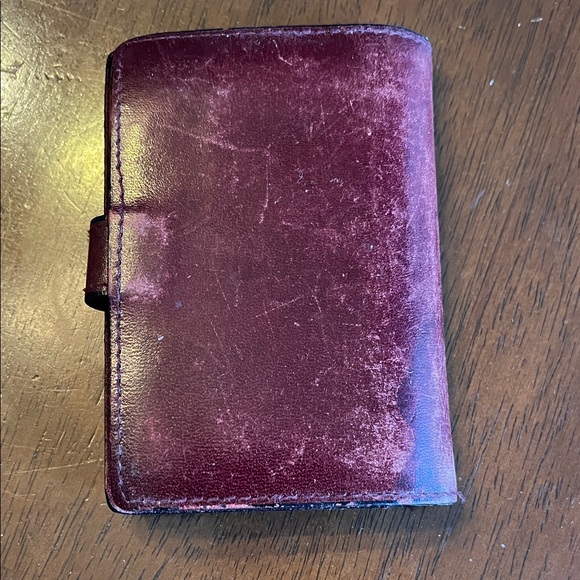 Eitenne Aigner vintage Burgundy Leather Card Holder